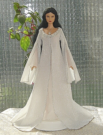 ooak Arwen angel dress for Barbie doll