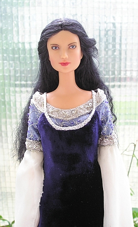 ARWEN - Requiem outfit OOAK dress for Barbie doll