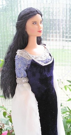 ARWEN - Requiem outfit OOAK dress for Barbie doll