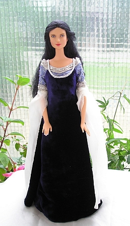 ARWEN - Requiem outfit OOAK dress for Barbie doll
