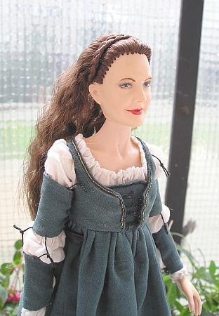 DANIELLE DE BARBARAC from Ever After - work dress, OOAK doll