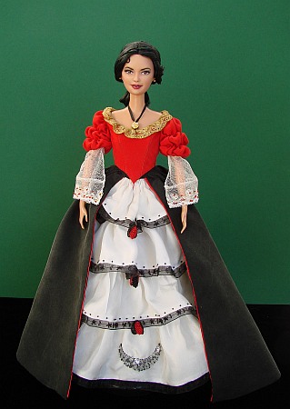 Elena de la Vega z filmu Zorro-tajemná tvář. OOAK Barbie