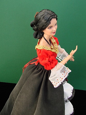 Elena de la Vega z filmu Zorro-tajemná tvář. OOAK Barbie