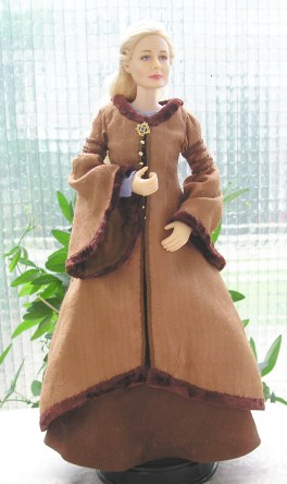 eowyn ooak doll brown coat