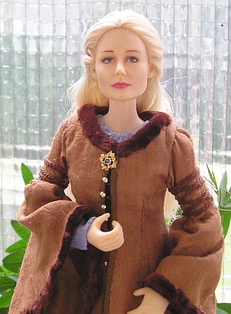 eowyn ooak doll brown coat
