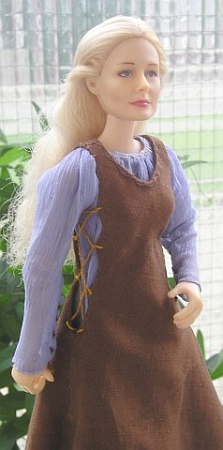 eowyn ooak refugee outfit for doll