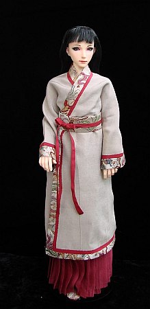 Hanfu - tradiční čínský oděv pro MSD BJD panenku