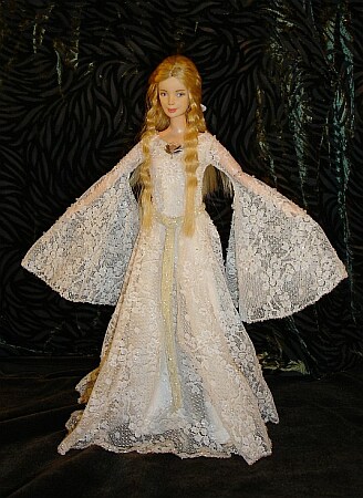 galadriel ooak doll mirror dress