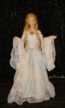 galadriel ooak doll mirror dress