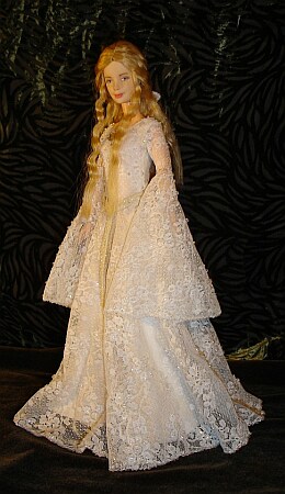 galadriel ooak doll mirror dress