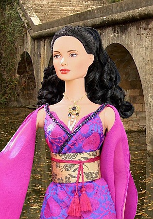 Inara Serra -  ooak costume from Firefly for 16" Tonner doll