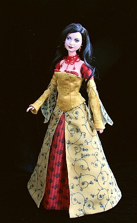 Inara Serra  - OOAK šaty ze seriálu Firefly  pro panenku Barbie
