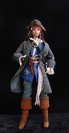 Jack Sparrow - OOAK dollfie panenka