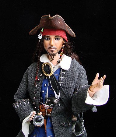 Jack Sparrow - OOAK dollfie panenka