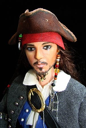 Jack Sparrow - OOAK dollfie panenka