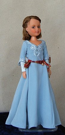 Lucy Pevensie in blue Narnian dress- Chronicles of  Narnia OOAK doll