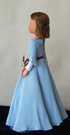 Lucy Pevensie in blue Narnian dress- Chronicles of  Narnia OOAK doll