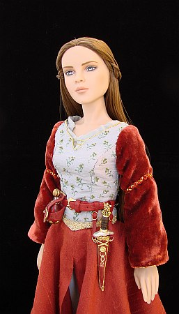 Lucy Pevensie, OOAK costume for a doll from Chronicles of Narnia - Prince Caspian