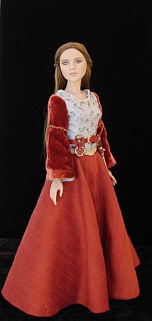 Lucy Pevensie, OOAK costume for a doll from Chronicles of Narnia - Prince Caspian