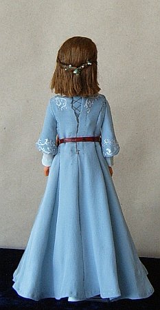 Lucy Pevensie in blue Narnian dress- Chronicles of  Narnia OOAK doll