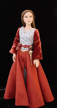 Lucy Pevensie, OOAK costume for a doll from Chronicles of Narnia - Prince Caspian