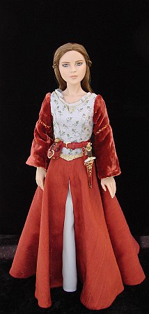 Lucy Pevensie, OOAK costume for a doll from Chronicles of Narnia - Prince Caspian