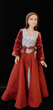 Lucy Pevensie, OOAK costume for a doll from Chronicles of Narnia - Prince Caspian