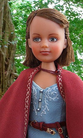 Lucy Pevensie in blue Narnian dress- Chronicles of  Narnia OOAK doll