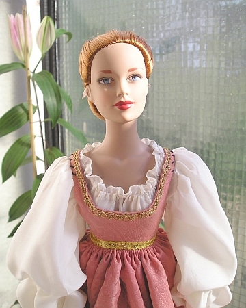 MARGUERITE DE GHENT - OOAK day dress for doll  from Ever After movie