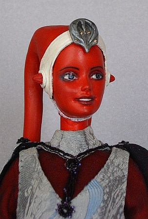 Miela, twi'lek diplomat, Star Wars OOAK Barbie doll