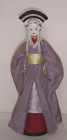 padme amidala coruscant costume for  Barbie doll ooak