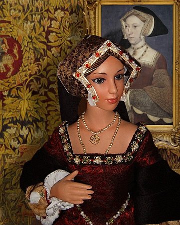 anglické renesanční šaty pro panenku