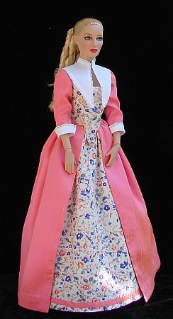 Honorata van Gould z filmu "Černý korzár" - barokní šaty pro panenku