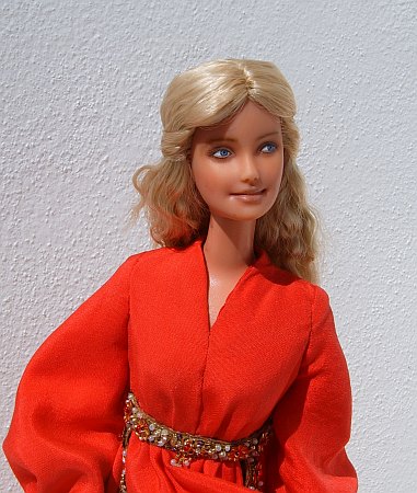 Princess bride ooak barbie doll - red riding dress