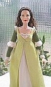 ever after danielle de barbarac  ooak doll  gold court gown