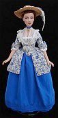 18th century caraco dress for 15"Alex or Gene doll - ooak